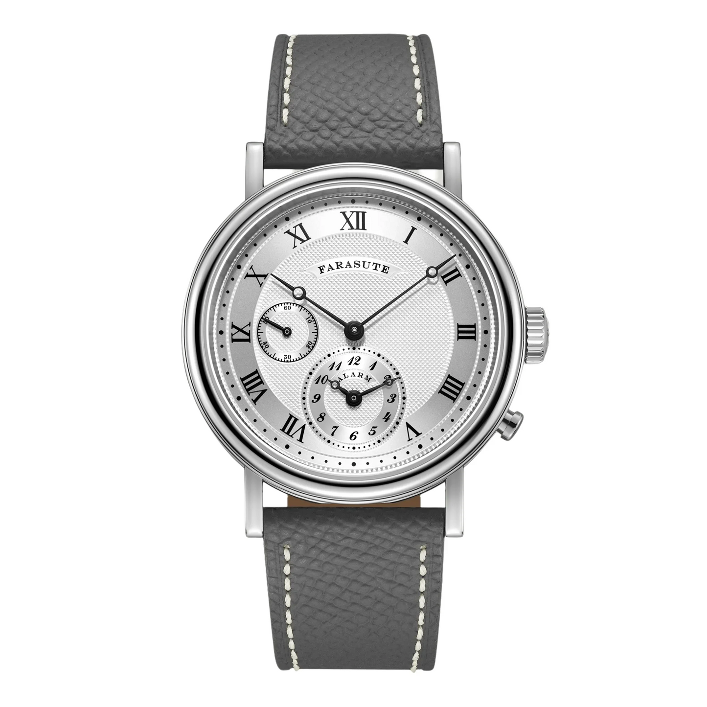 FARASUTE Japan YM24A Quartz Movement Alarm Waterproof Wristwatch Male Luxury Sapphire Glass Watches Men Clock Montre pour hommes