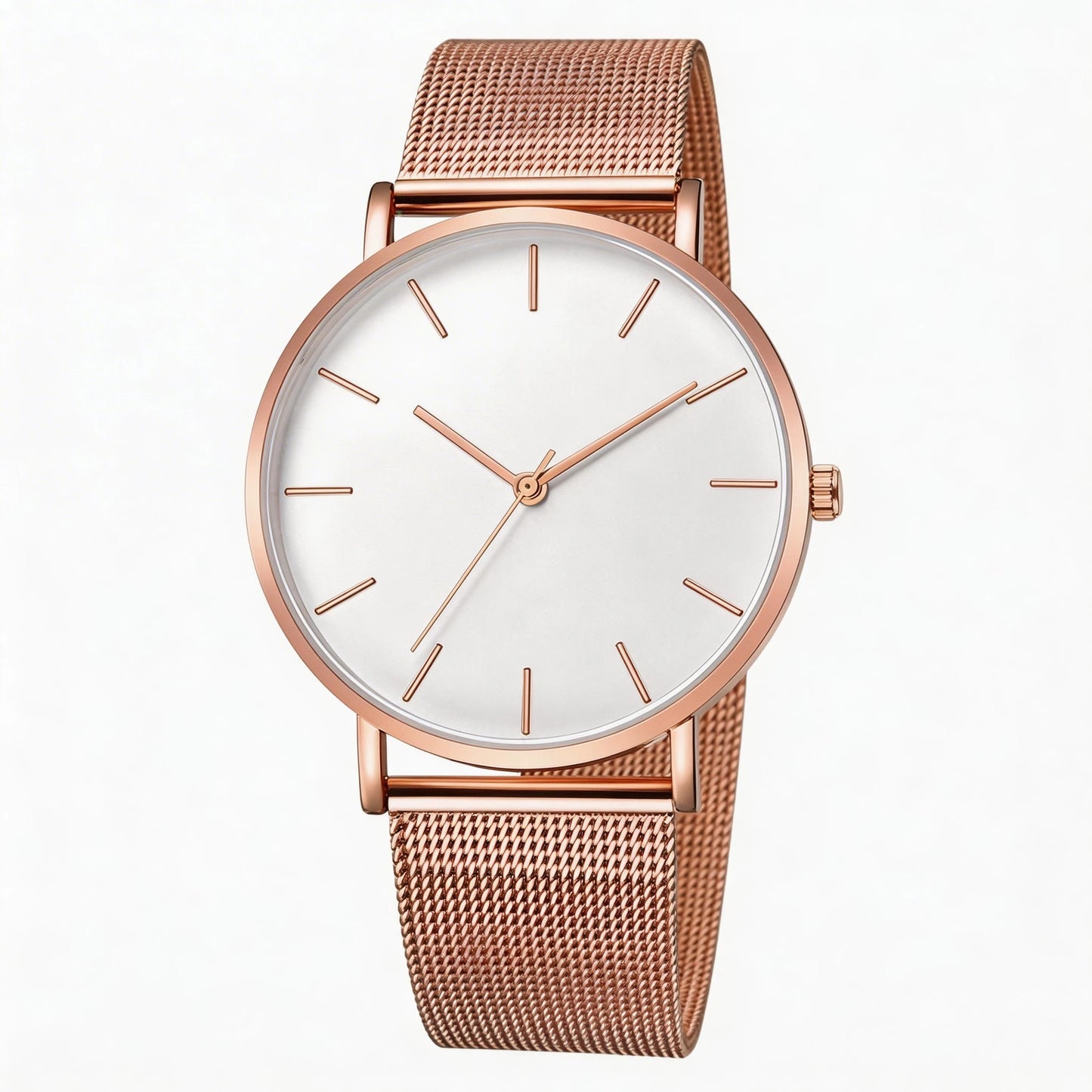 Top Brand Luxury Watches Women Fashion Stainless Steel Mesh Belt Quartz Wristwatch Simple Casual Ladies Clock Gift Montre Femme