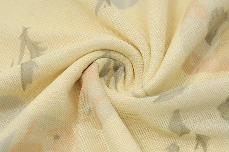 Retro V Neck Dresses Yellow Sleeveless Flower Print Maxi Long Dress Elegant High Waist Female Holiday Party Vestidos