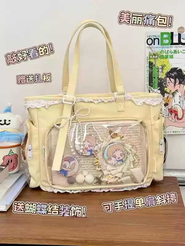 Ballet Girl Has A Large Appetite Itabag Japanese 2D Single Shoulder Cross Body Goods Bag Gift For Friends only no dolls no card