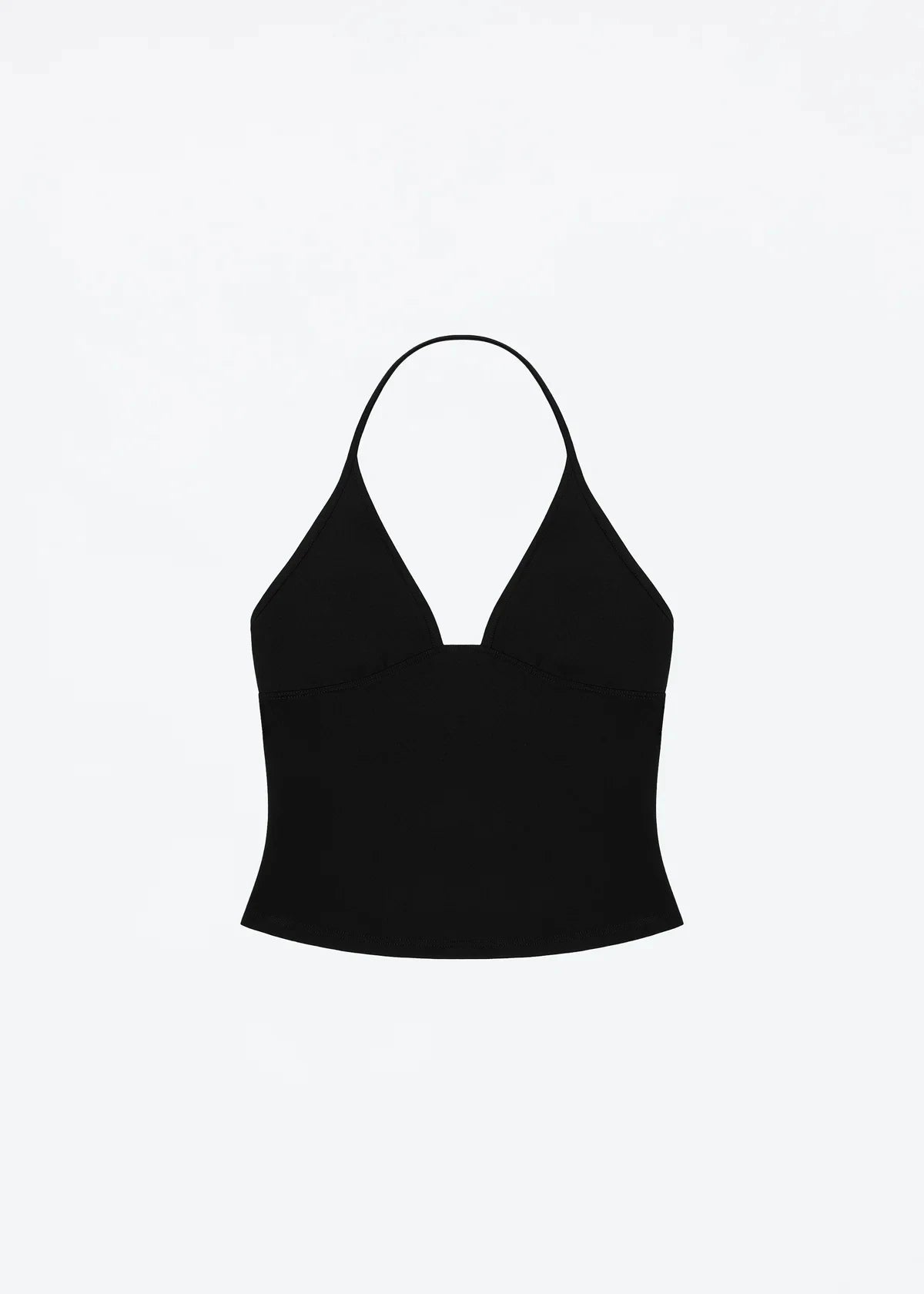 Tank triangle cup halter V-neck backless crop top Hayley's same style strappy top low-cut backless top