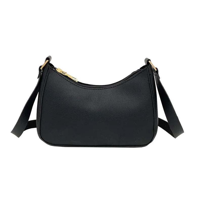 Shoulder Bags WOMEN'S Bag Underarm Bag Handbags Retro Solid Color PU Leather Shoulder Underarm Bags Casual Women Hobos Handbags