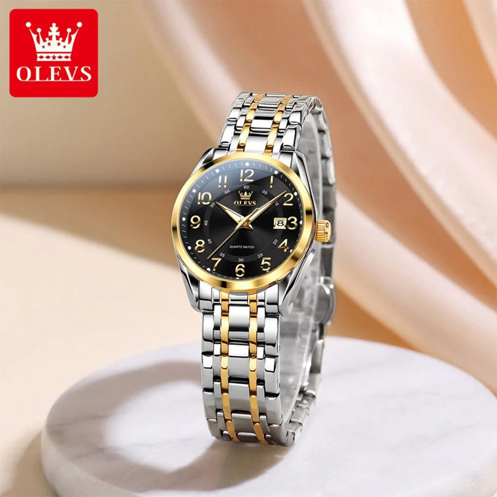 OLEVS 3666 Woman Watches Original Quartz Watch Waterproof Luminous Watches For Woman Gift Chronograph Date Reloj Mujer