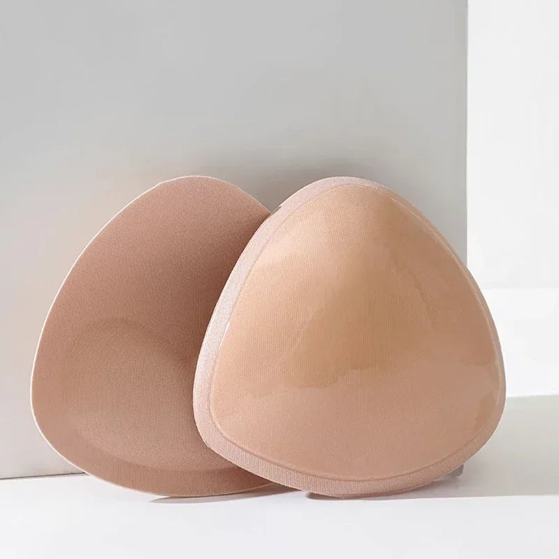 2pcs New Chest Sticky Bra for Bikini Thicken Sponge Bra Pads Breast Push Up Silicone Removeable Inserts Swimsuit Invisible Bra