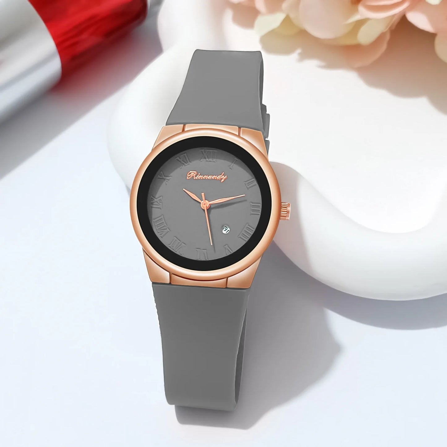Simple Fashion Quartz Watch Silicone Strap Student Watches Minimalist Casual Women's Calendar Quartz Wristwatch Reloj Mujer