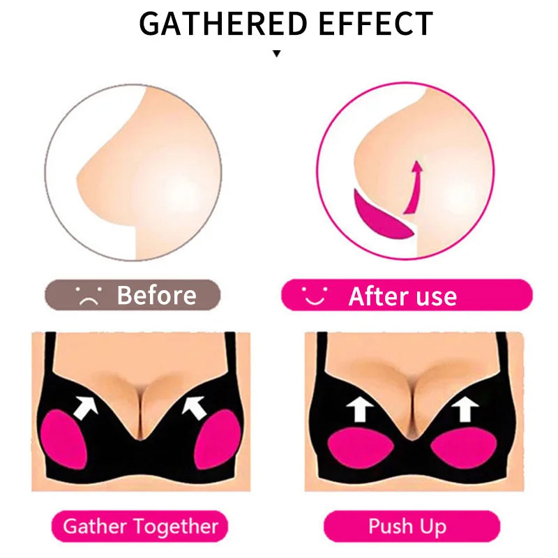 1/2/3Pair Sexy Thick Sponge Bra Pads Breast Insert Push Up Bra Enhancer Swimsuit Bikini Padded Removeable Chest Accessories