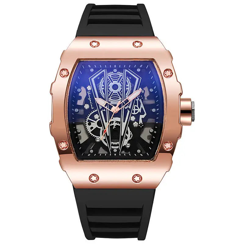 1/2PCS Fashion Men Watches Luxury Large Dial Quartz Watch Casual Silicone Band Men's Sports Watches Reloj Hombre(Without Box)