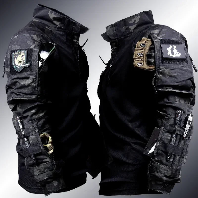 Tactical Suit Men Airsoft Hunting Clothes Paintball Military Uniform Assault Hiking Shirts Special Forces Sets Outdoor Pants