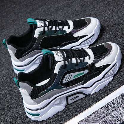 Summer breathable and versatile mesh sports and leisure shoes for teenagers, height increasing dad, ins trendy shoes
