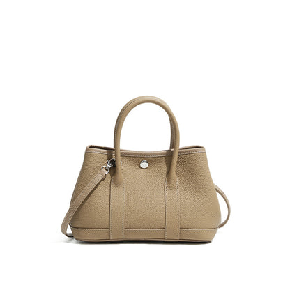 Leather crossbody women's bag hand-held mini garden bag
