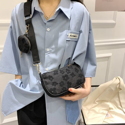 Textured Retro Armpit Bag Simple Women's Bag New Mother Bag Chain Foreign Style Hand Bag Shoulder Bag
