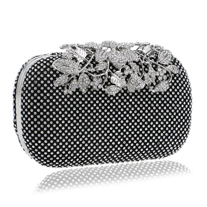 Evening Bag Women's European And American Luxury Diamond Banquet Bag Dress Portable Evening Bag