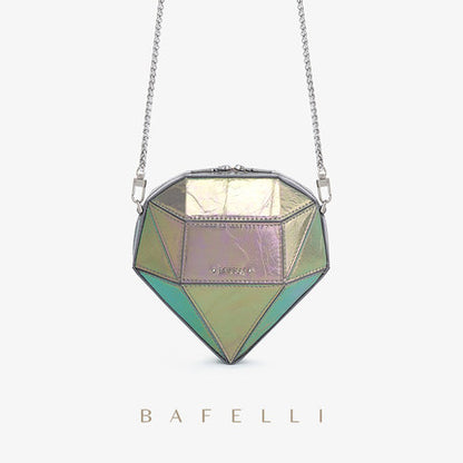 Women Bag New Trendy Mini Messenger Bag Chain Bag All Match Ins Laser Bag Diamond Bag Small Bag