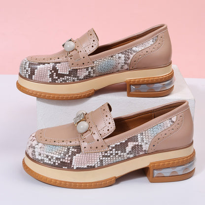 Shoelaces Leisure Patchwork Woman Shoes Flats