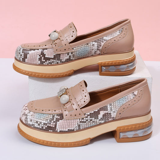 Shoelaces Leisure Patchwork Woman Shoes Flats