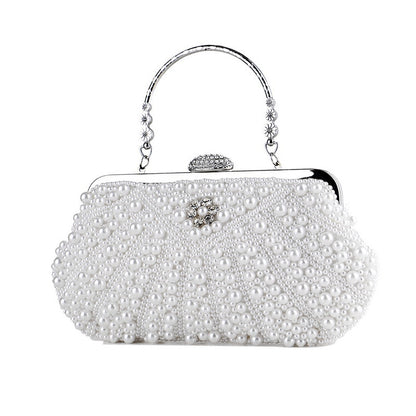 Pearl Evening Bag Vintage Ladies Banquet Bag Versatile Portable Evening Bag
