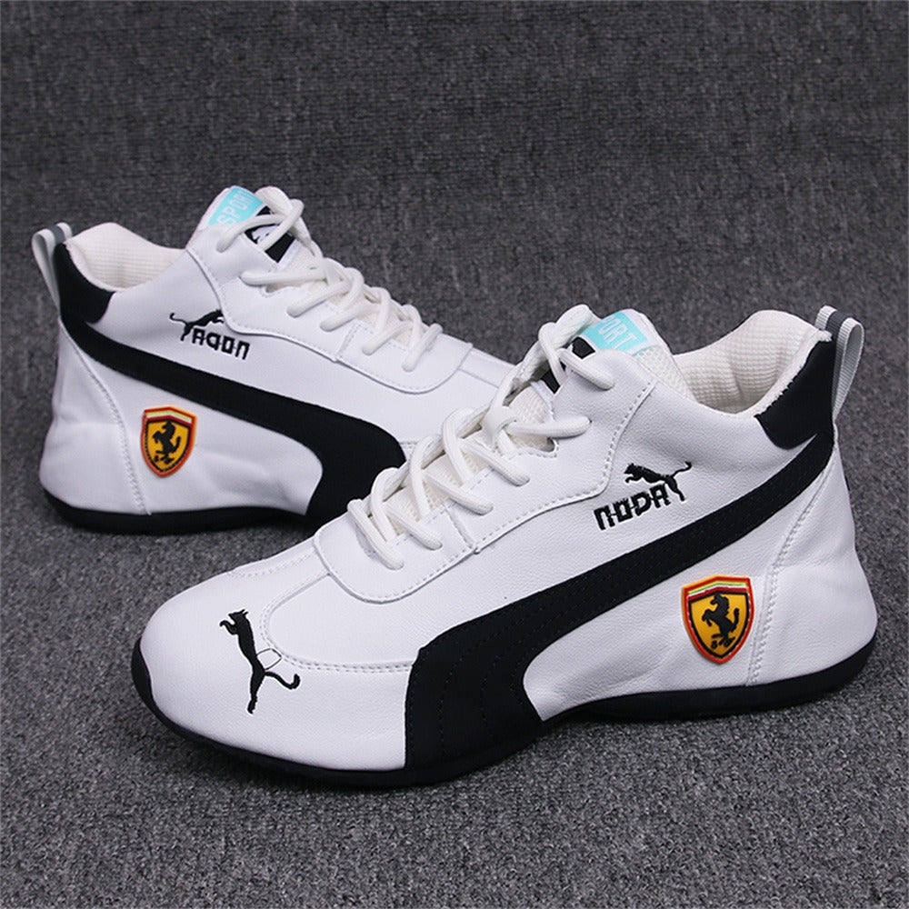 New Style Men's And Women's Same Style Lovers' Shoes Fashion Casual Breathable Soft Soled Leather High Rise Shoes