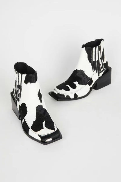 Women Chelsea Boots Autumn Winter Classic Style Women Ankle Boots Concise Warm Shoes Horse Hairs Basic Shoes