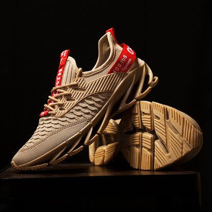 Men's autumn blade shoes large size flying mesh student sports casual running shoes