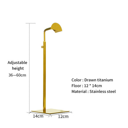 Stainless Steel Hanging Bag Display Rack Support Bag Rack Floor Men's And Women's Handbags Bag Display Rack