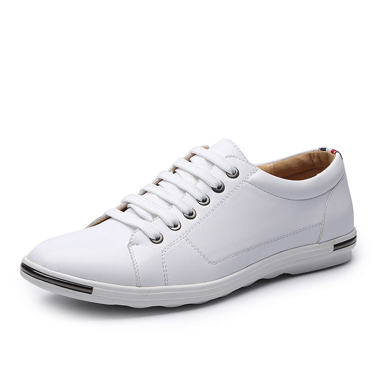 Student men's autumn Korean style trendy all-match casual sports shoes white flat shoes