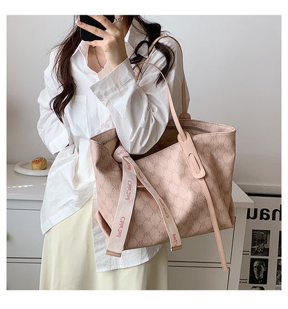 Hand Held Shoulder Bag New Underarm Large Bag Simple Letter Shoulder Bag Large Capacity Tote Women's Bag