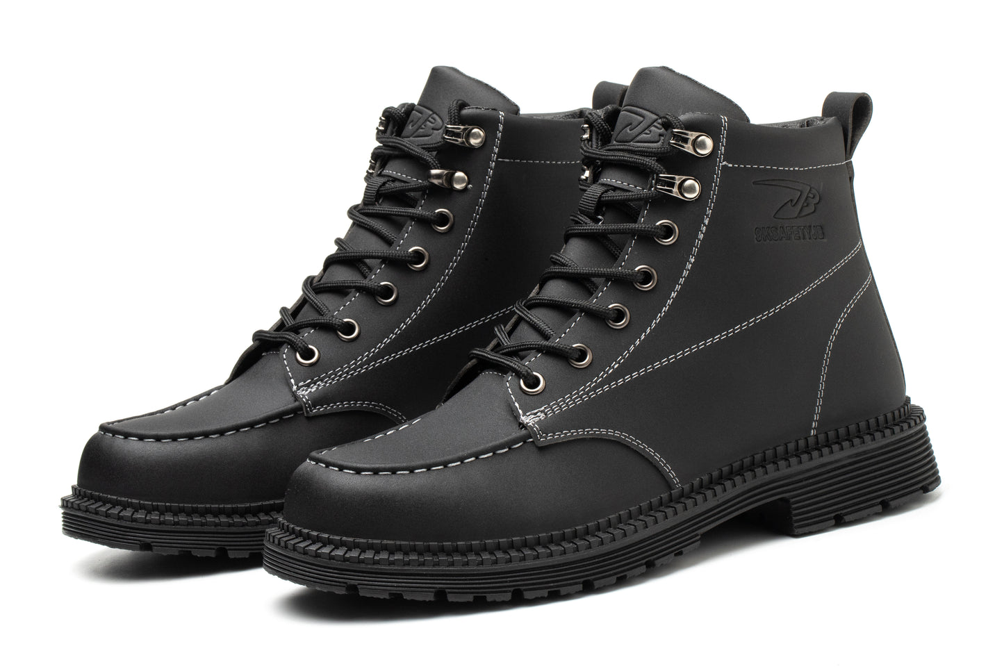 Comfortable And Durable Work Shoes Microfiber Leather Safety Shoes Men's Anti Smash And Anti Puncture Work Shoes