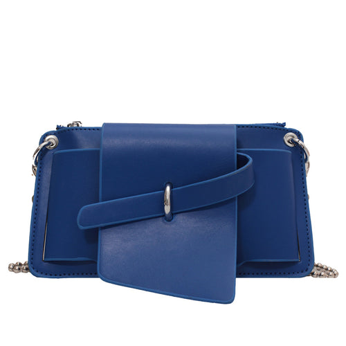 Summer New Women's Bag Trend Line Shoulder Bag New Fashion PU Mobile Phone Bag Motorcycle Bag Coin Purse Bag
