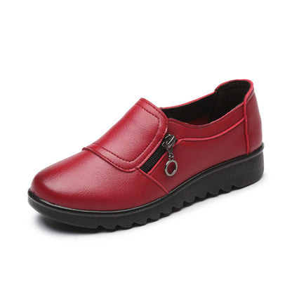 Spring and Autumn New Women's Leather Shoes Grandma Shoes Elderly Shoes