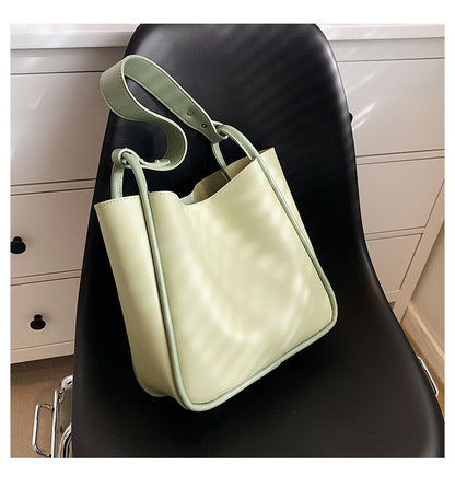 Tote Bag Women's Class Commuter Shoulder Bag New Fashion Child Mother Bag Soft PU Women's Bag