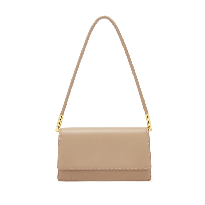 Leather women's bag temperament trend armpit bag retro shoulder handbag fashion simple organ bag