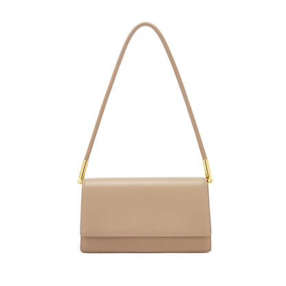 Leather women's bag temperament trend armpit bag retro shoulder handbag fashion simple organ bag