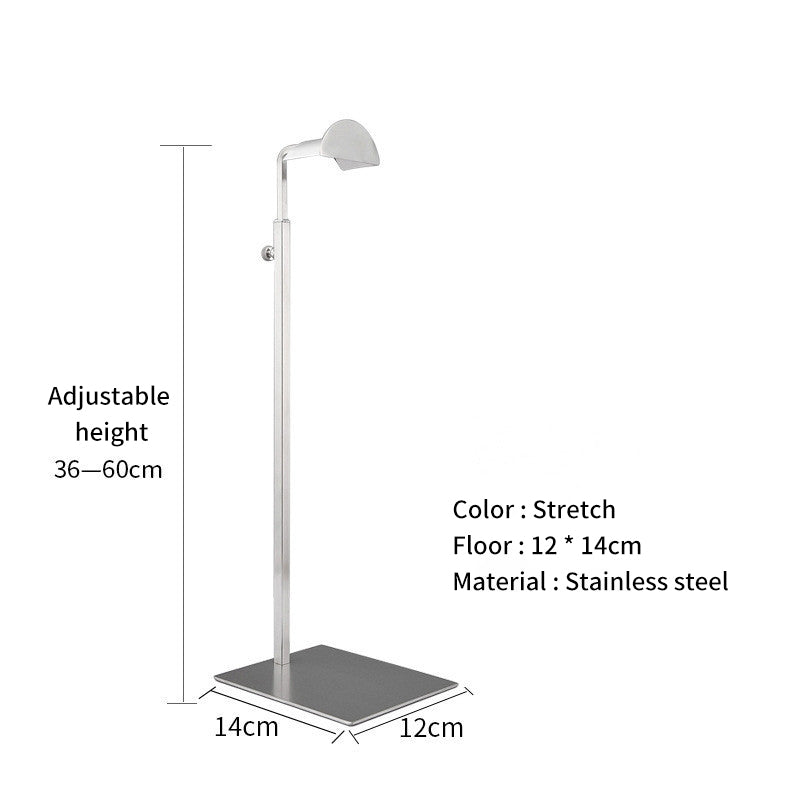 Stainless Steel Hanging Bag Display Rack Support Bag Rack Floor Men's And Women's Handbags Bag Display Rack