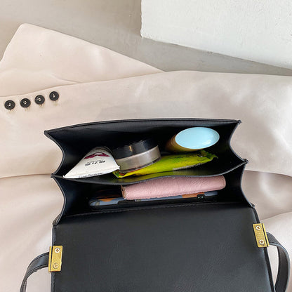 Fashion Ladies Small Square Bag New Simple Bag Female Trend Stitching Shoulder Messenger Bag