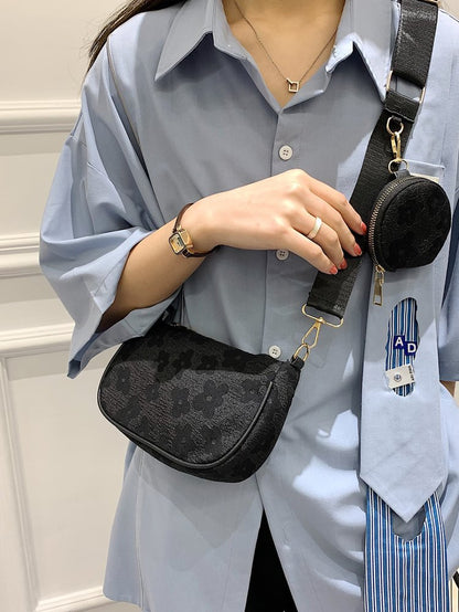 Textured Retro Armpit Bag Simple Women's Bag New Mother Bag Chain Foreign Style Hand Bag Shoulder Bag