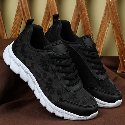 White shoes breathable lightweight casual sports women's shoes soft soled running shoes