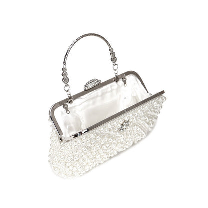 Pearl Evening Bag Vintage Ladies Banquet Bag Versatile Portable Evening Bag