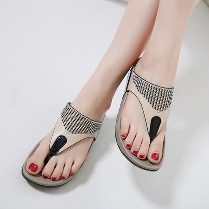 Shoes Flip flops Fashion Summer Sandals Bohemian Wedge Flops Beach Sandals Casual Shoes