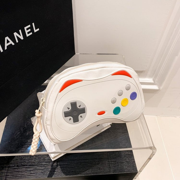 Design Sense Bag Messenger Waist Bag Niche All match Foreign Trade New Women's Bag Casual Summer Game Controller Chest Bag