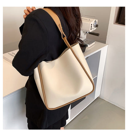 Tote Bag Women's Class Commuter Shoulder Bag New Fashion Child Mother Bag Soft PU Women's Bag