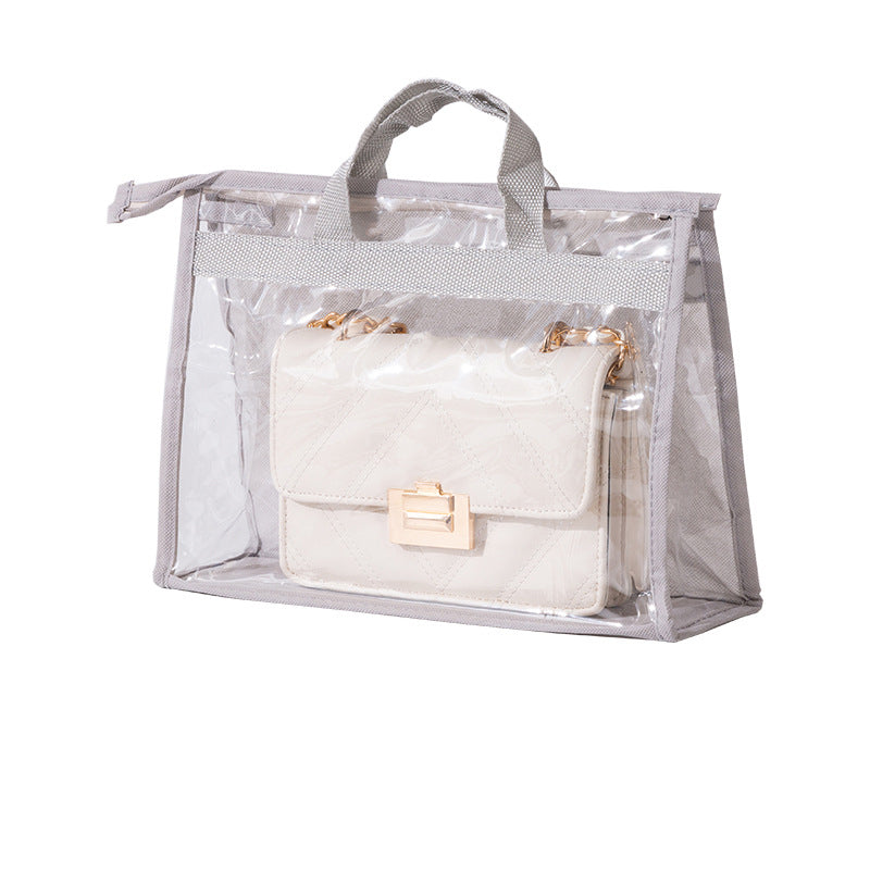 Breathable Moisture-Proof Bag Dust Bag Wardrobe Sealed Leather Bag Protection Finishing Storage Bag Transparent Hanging Bag Storage Artifact