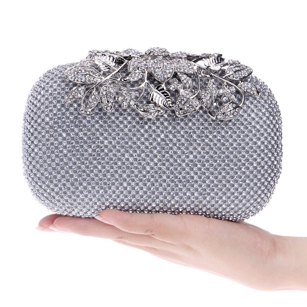 Evening Bag Women's European And American Luxury Diamond Banquet Bag Dress Portable Evening Bag