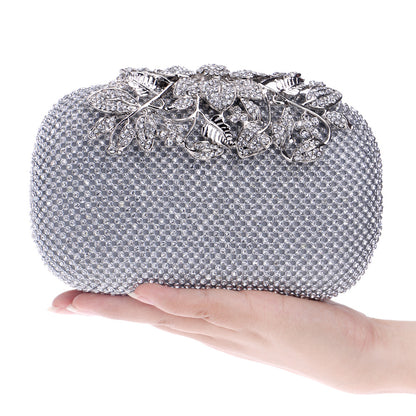 Evening Bag Women's European And American Luxury Diamond Banquet Bag Dress Portable Evening Bag