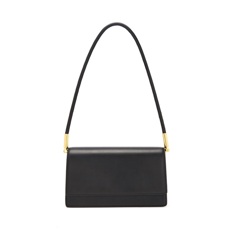 Leather women's bag temperament trend armpit bag retro shoulder handbag fashion simple organ bag