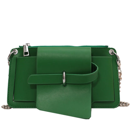 Summer New Women's Bag Trend Line Shoulder Bag New Fashion PU Mobile Phone Bag Motorcycle Bag Coin Purse Bag