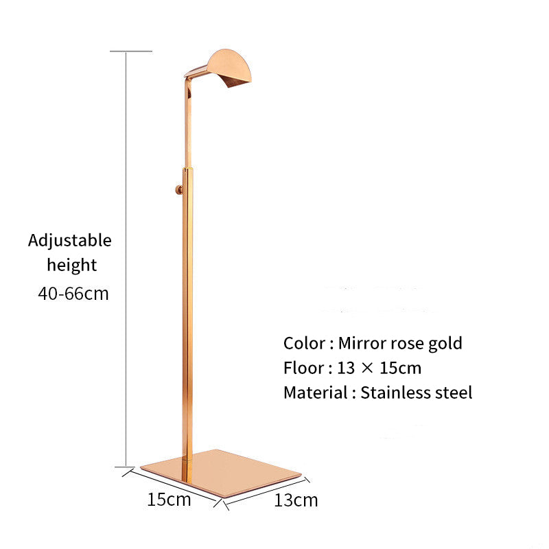 Stainless Steel Hanging Bag Display Rack Support Bag Rack Floor Men's And Women's Handbags Bag Display Rack