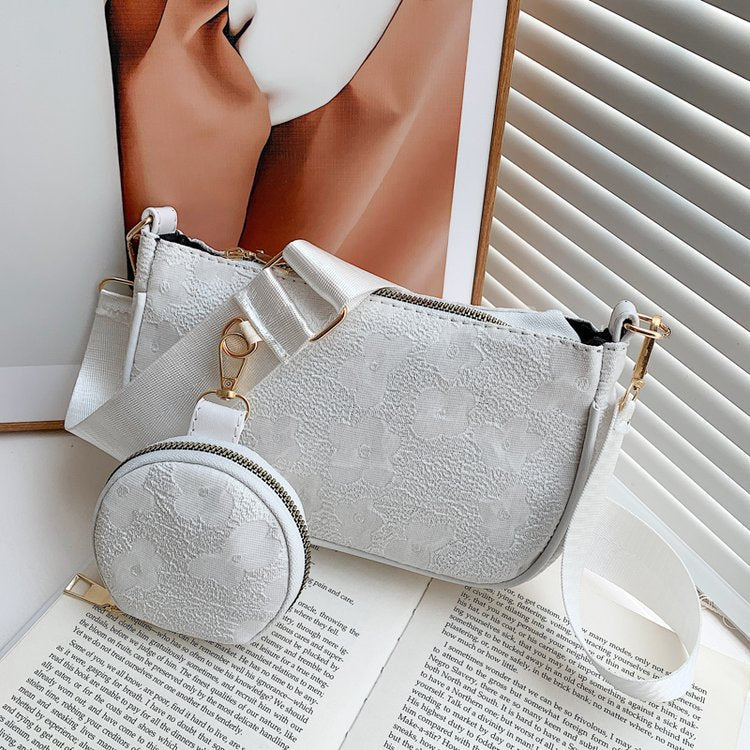 Textured Retro Armpit Bag Simple Women's Bag New Mother Bag Chain Foreign Style Hand Bag Shoulder Bag