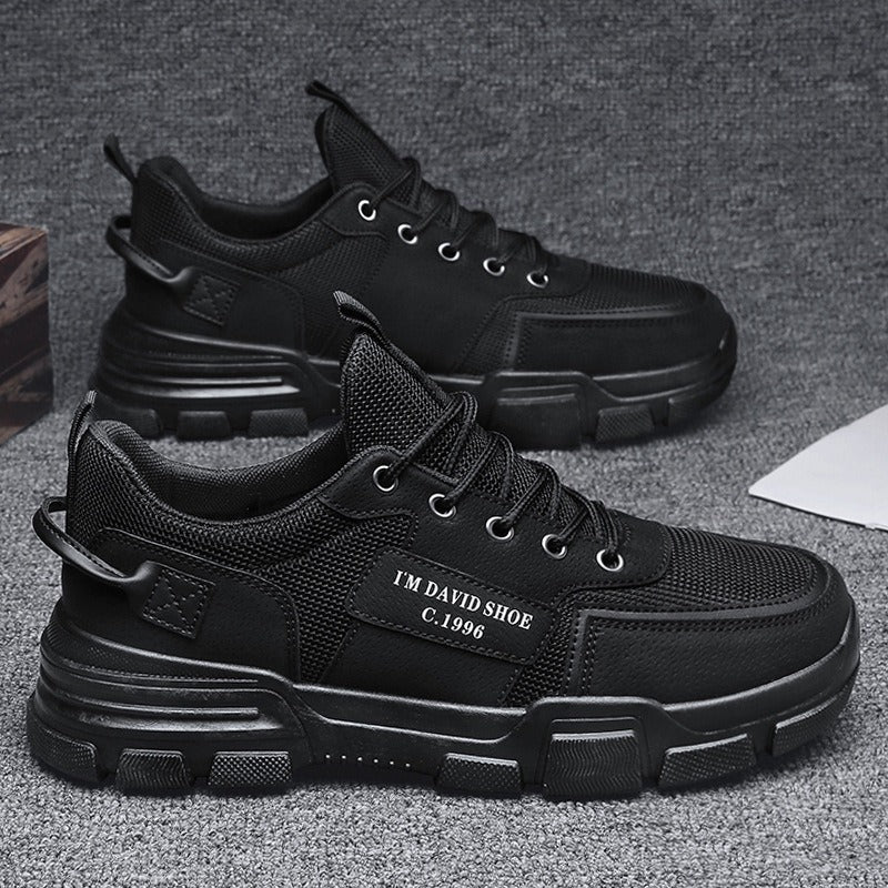 Lightweight and durable workwear, black board shoes for work, sports, leisure, breathable men's shoes