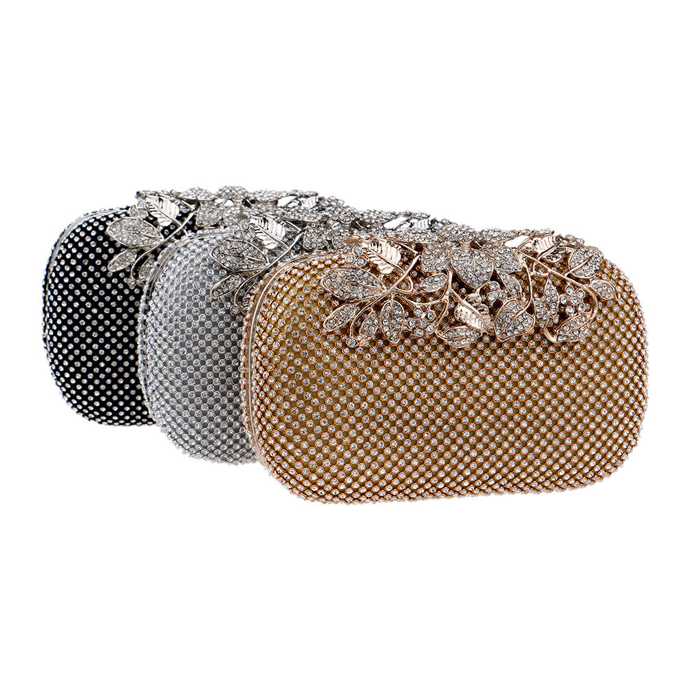 Evening Bag Women's European And American Luxury Diamond Banquet Bag Dress Portable Evening Bag