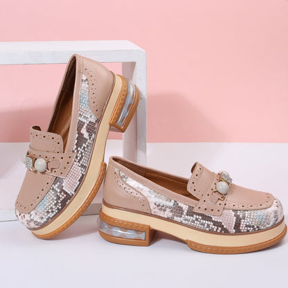 Shoelaces Leisure Patchwork Woman Shoes Flats